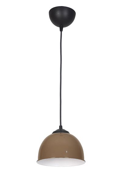 Fer Avize Cute Small Modern Design Bright Brown Color Metal Cafe - Kitchen Single Chandelier