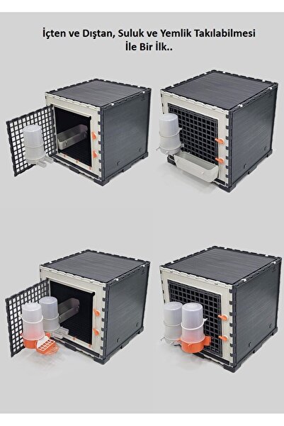 Leganest 42cm X 42cm X 42cm Bıldırcın, Keklik, Civciv, Ginepig, Hamster Kafesi Yanları Kapalı