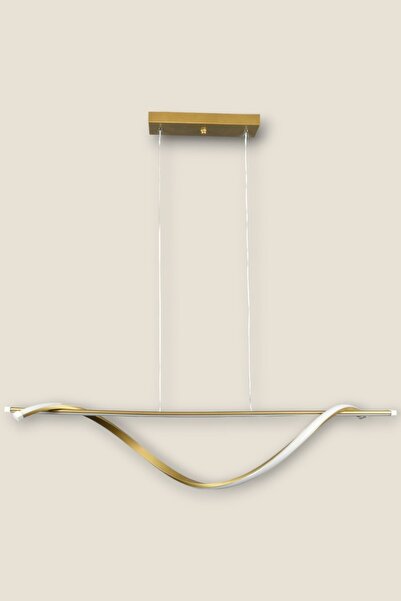 Fer Avize Isabel Modern Tasarım Eskitme Renk Beyaz Ledli Cafe - Mutfak - Salon 2 Li Led Avize