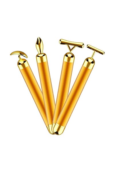 Dopagu Gold Massager Kırışıklık Karşıtı Yüz Masaj Aleti Seti