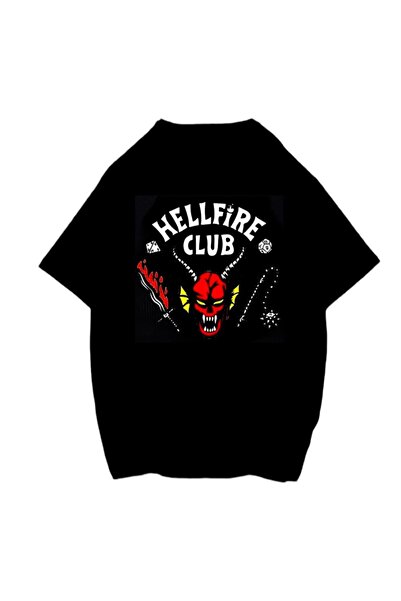 Carpe Hellfire Club Siyah Oversize T-shirt