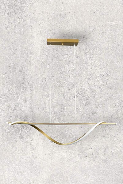 Fer Avize Isabel Modern Tasarım Eskitme Renk Beyaz Ledli Cafe - Mutfak - Salon 2 Li Led Avize