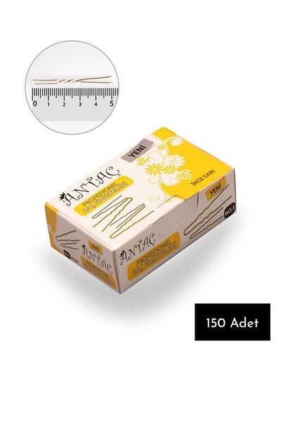 Antaç Thin Yellow Hairpin 150 Pieces (with knobs)
