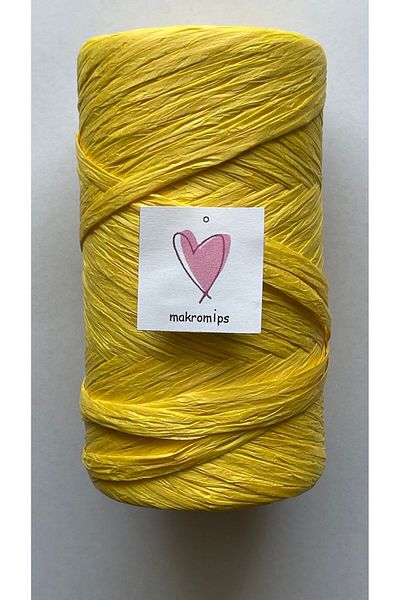 Makromİps 100g Soft Raffia - Χαρτί, Φυσικό Καπέλο και Τσάντα Πλεκτό Καθρέφτης Raffia
