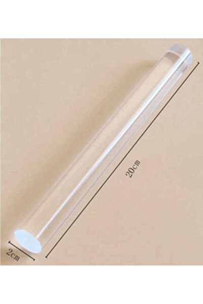 TUES TİCARET05 Akrilik Kil Merdane Şeffaf 20 Mm Çap....20 Cm Boy