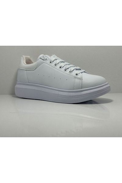 Best Of B150 White Thick Sole Casual Men's Sneakers