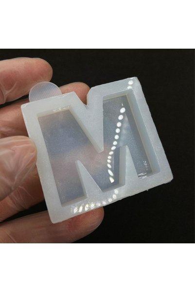 Aj Resincraft Epoxy Silicone Letter Mold, Dotted Letter, Turkish Character Silicone Mold M