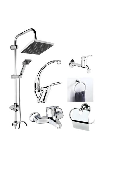 Flipo Flip Duş Seti Duş Robotu Banyo duş Bataryası Lavabo Bataryası Havluluk ...