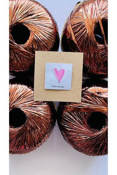 Makromİps Premium Metallic Raffia - Σετ 4 τμχ Glittery Shiny βραδινό φόρεμα από πολυεστέρα τσάντα και καπέλο