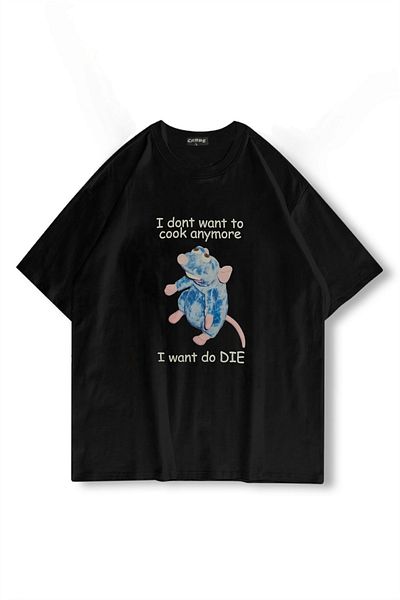 Carpe تي شيرت I Want To Die كبير الحجم