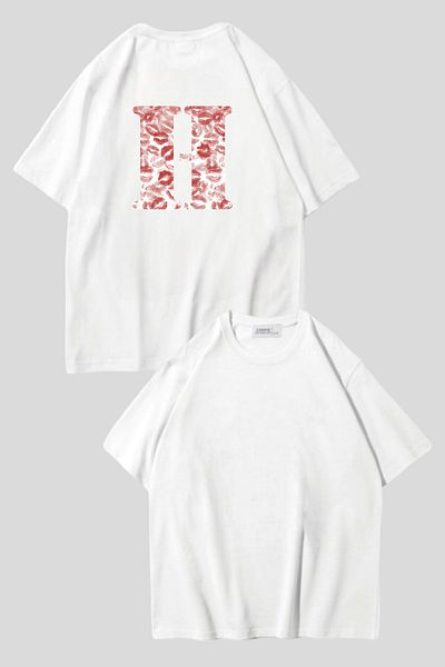 Carpe Kiss Design H Oversize T-shirt - Relaxed Fit