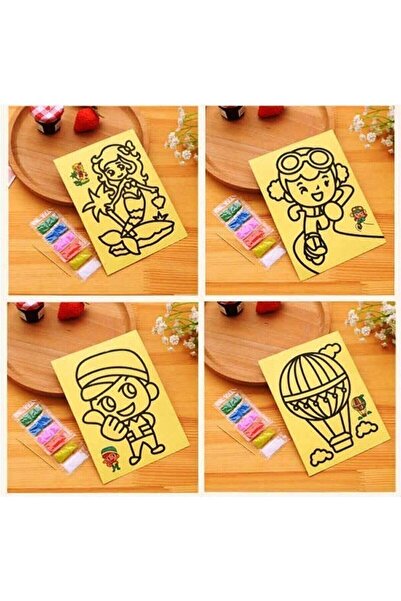 AYMAGNET طقم طلاء رملي كبير الحجم 10 قطع، مقاس A4 10 قطع