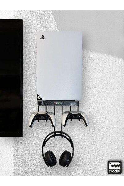 Crodle Kulaklık Joystick Dualsense Duvar Standı Gaming Ps4 Ps5 Xbox Joystick Controller Masa Altı Standı