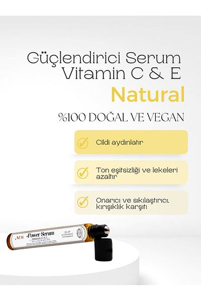 Rosece Vitamin C Strengthening Serum - Brightening, Anti-Blemish and Wrinkle, Antioxidant, 12 ml