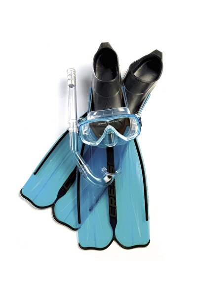 Cressi Rondinella Palet Maske Şnorkel Seti Aquamarine-39-40