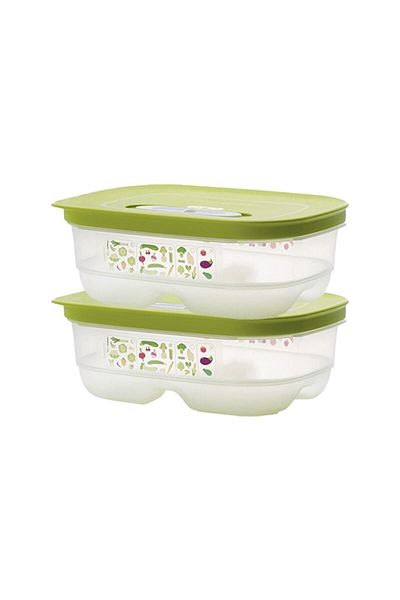 Tupperware Greenhouse Refrigerator Storage Container 2 X 800 ml