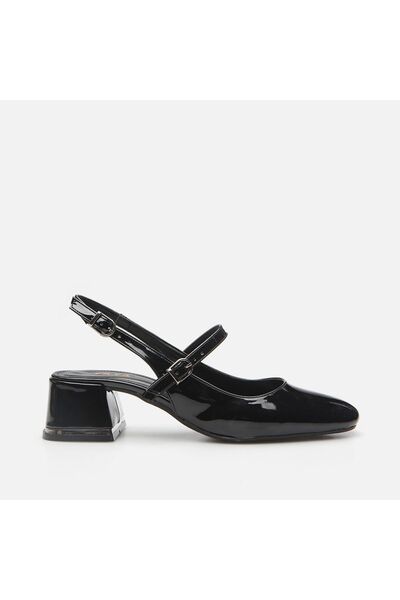Yaya by Hotiç Mary Jane Black Yaya Women's Thick Heel