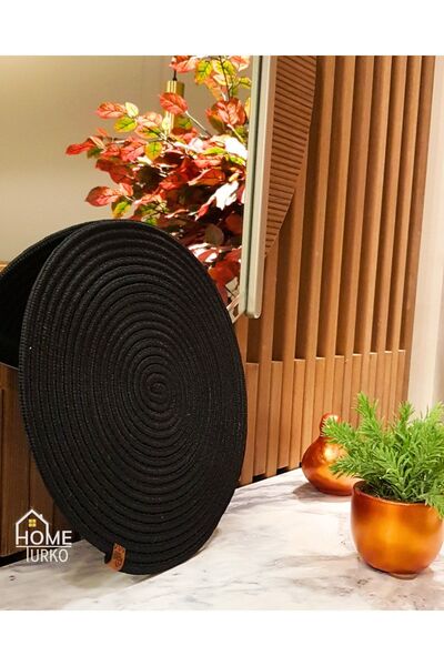 HomeTurko Αμερικάνικη πλάκα σέρβις με μοτίβο από φυσική γιούτα 33x33