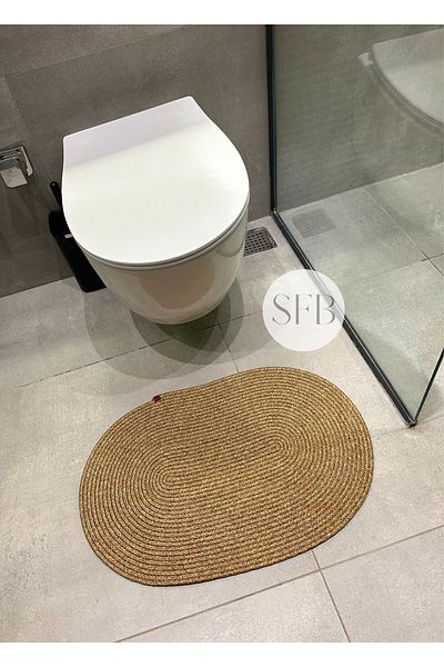 SFB Home Textile Χαλάκι μπροστινού καθίσματος τουαλέτας 40x60cm, Χαλάκι μπάνιου, Μικρό χαλάκι πόρτας, Χαλάκι τουαλέτας, Vintage χαλάκι πόρτας, Bohemian Doormat