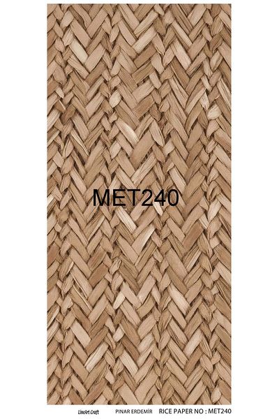 LİNEART Brass Decopage Paper 30x60cmNo:MET240