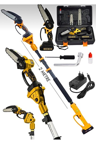 DYNAMİC MAX Alman Prof 128 Vf 10 Ah 2 Metre Teleskopik uzatma Akülü Zinçirli ...