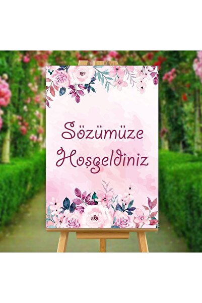 Yogi Tasarım Sözümüze Hoşgeldiniz Temalı Karşılama Panosu