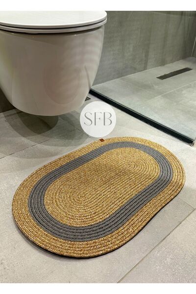 HomeTurko Klozet Önü Paspası 40x60cm, Banyo Paspası, Küçük Paspas, Klozet Pas...