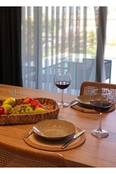 HomeTurko Set od 2 jutnih podmetača 33x33, američki stil, pleteni od jute, po...