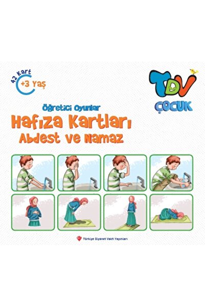 Türkiye Diyanet Vakfı Yayınları Öğretici Oyunlar Hafıza Kartları Abdest Ve Na...