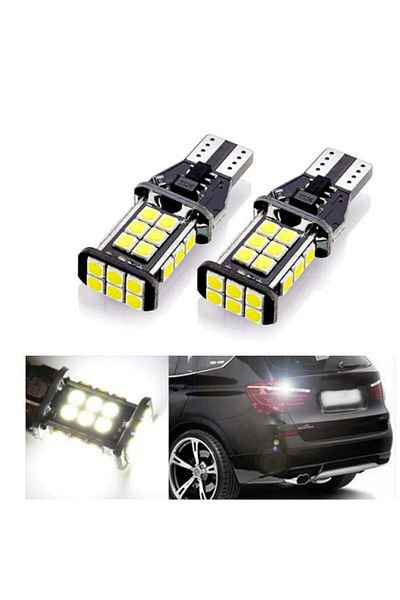 FEMEX لمبة LED بيضاء بدون قاع T15 من Fmx W16w (قطعتين)
