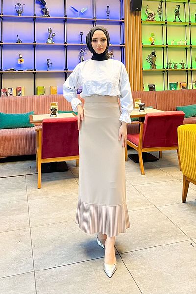 HMT ZEHRA GİYİM Φούστα Hijab 99 CM και 8 διαφορετικές επιλογές χρώματος