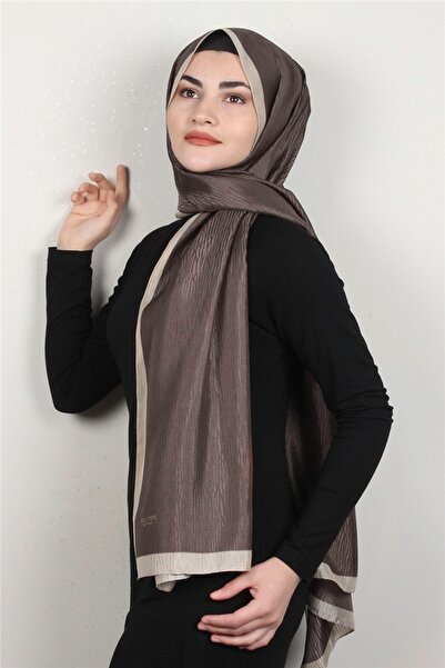 Eşarppark Fashion Ipeksi Şal 2880-13 Kahverengi