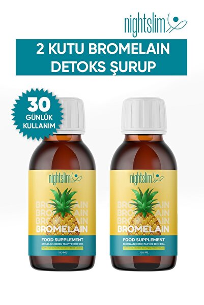 Night Slim Bromelain 2 Adet Detox Şurubu
