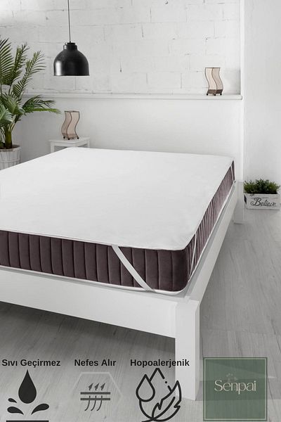 Senpai مرتبة سرير مقاومة للماء بنسبة 100% من Micro-Pad - مفردة/مزدوجة، مرنة للزاوية، واقي للأطفال/الأطفال