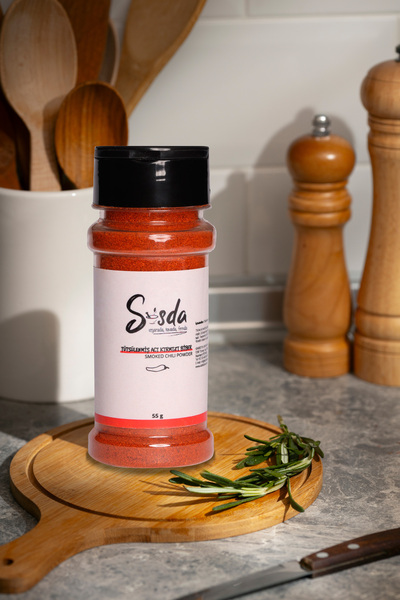 Sosda Tütsülenmiş Acı Kırmızı Biber ( Tuzluk Serisi ) 50 gr