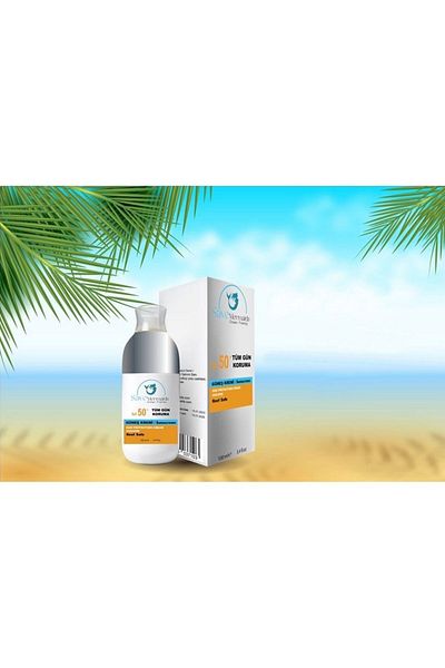 Save Mermaids SPF 50 Sunscreen - All Day Protection, 50 Factor, Wide Friendly, 100ml