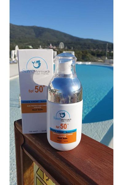 Save Mermaids SPF 50 Sunscreen - All Day Protection, 50 Factor, Wide Friendly, 100ml