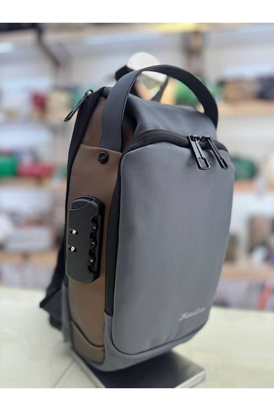 fulla coco Geantă unisex impermeabilă İmperteks - Blocare cu parolă cu 7 compartimente și ieșire USB