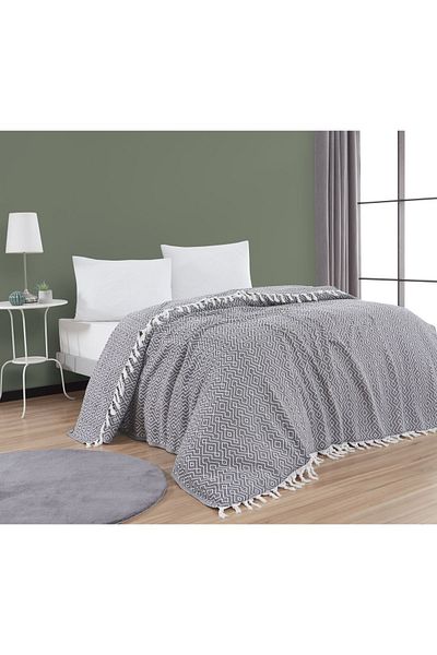 Babada Home - Double Fringed Bedspread 220x240 Cm
