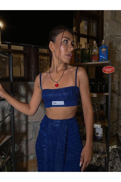 Gülşah Evecen Özel Tasarım Calcite Simli Top Bralet