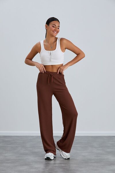 Dream Style Γυναικείο Καφέ Φαρδύ Κοψίματος Άνετο Φόρεμα Με Τσέπες