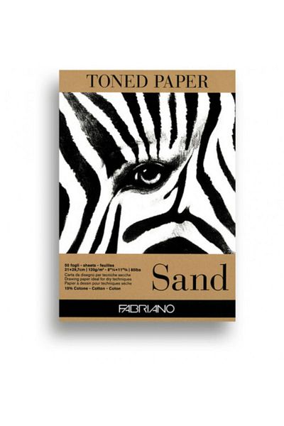 Fabriano Toned Paper Sketch Drawing Notebook Sand Color 120 grA4 50 Sheets