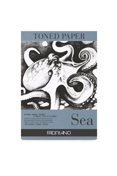 Fabriano Toned Paper Sketch Drawing Notebook Sea Color 120 GrA4 50 Sheets