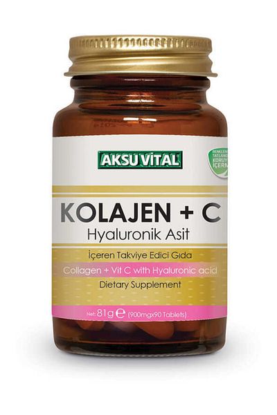 Aksu Vital Collagen + Vitamin C (60 Tablets 54 Gr) 2 Piece Eco Pack