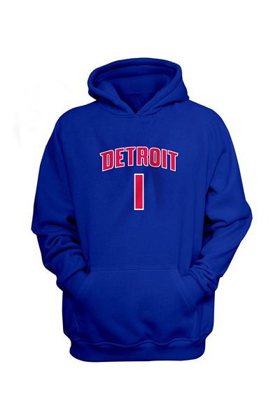 usateamfans Мъжки син суичър с качулка Detroit Pistons Chauncey Billups