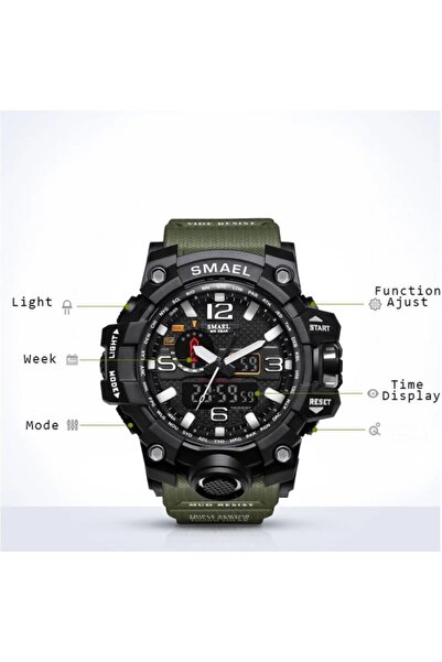 SMAEL Men's Wristwatch Waterproof Digital Rugged Sports Watch