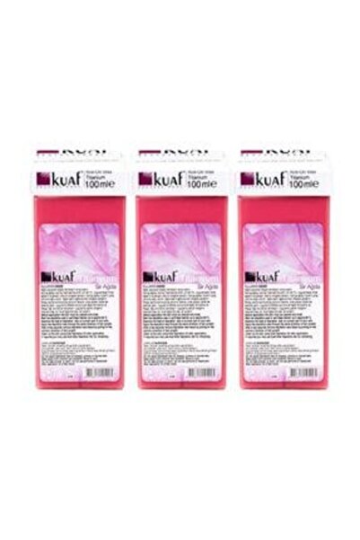 Kuaf Titanyum Pembe Kartuş Ağda 100 ml 3 Adet