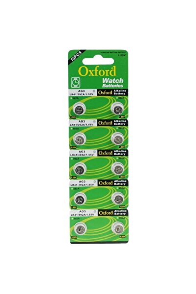 Çeşitli Oxford Ag1 Lr621 Alkalin Saat Pili 10lu Paket * Tıanqıu