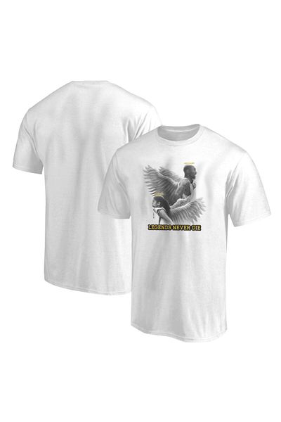 usateamfans Ανδρικό λευκό μπλουζάκι Kobe Angel
