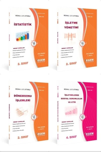 Egem Eğitim Yayınları İşletme 2. Sınıf Güz Dönemi